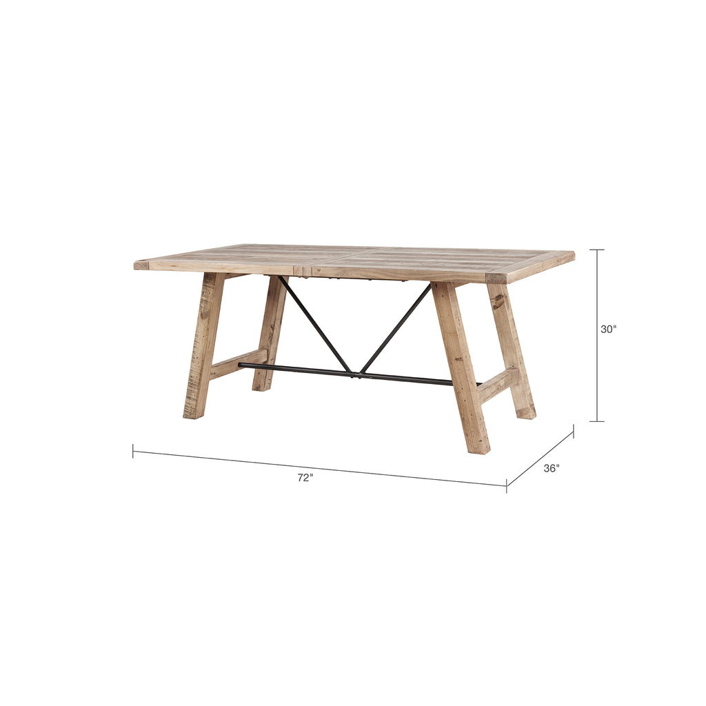 Rustic Solid Pine Dining Table