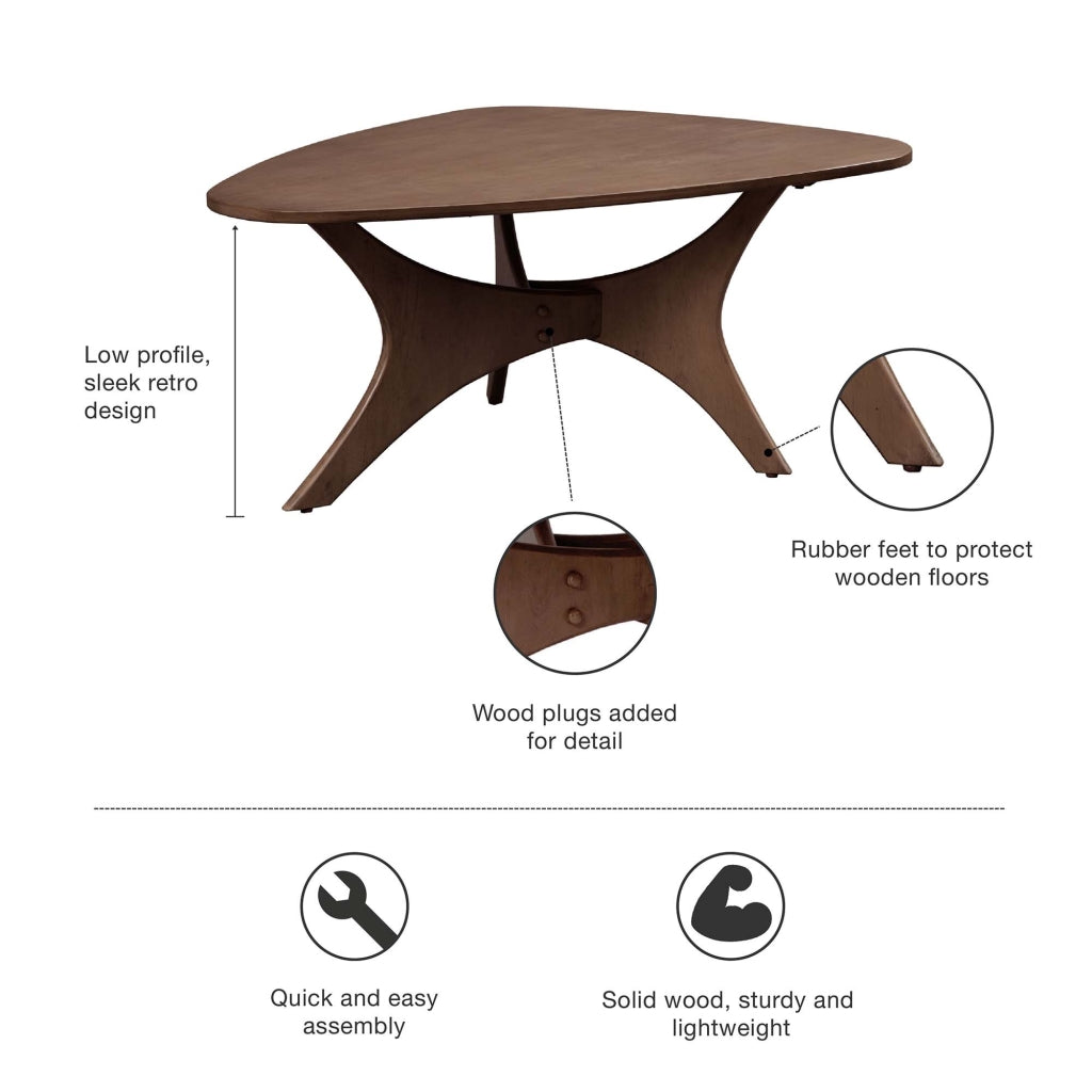 Triangle Wood Coffee Table