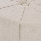 48" Polyester Fabric Large Cocktail Ottoman
