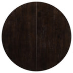 TREXM Farmhouse Round Extendable Dining Table with 16" Leaf