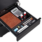 3-Drawer Mobile Filing Cabinet with Lock