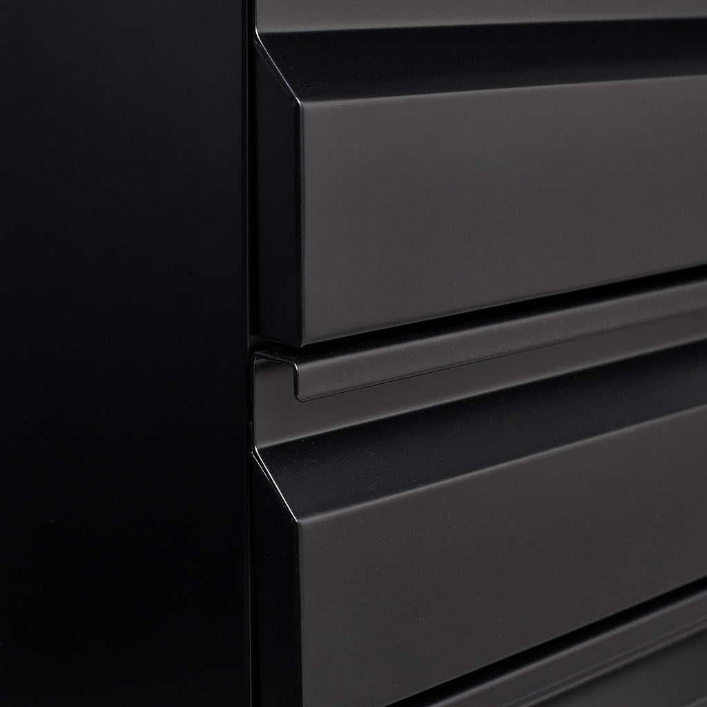 3-Drawer Mobile Filing Cabinet with Lock