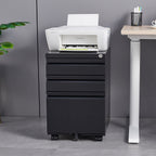 3-Drawer Mobile Filing Cabinet with Lock