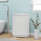 White Bathroom Cabinet Triangle Corner Storage Cabinet