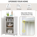 White Bathroom Cabinet Triangle Corner Storage Cabinet