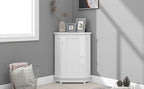 White Bathroom Cabinet Triangle Corner Storage Cabinet