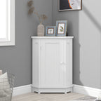 White Bathroom Cabinet Triangle Corner Storage Cabinet