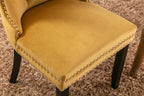 Nikki Collection Modern Velvet Upholstered Dining Chair Set