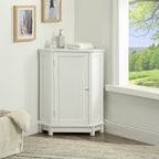 White Bathroom Cabinet Triangle Corner Storage Cabinet