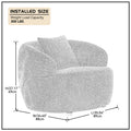 360° Swivel Mid Century Modern Curved Sofa