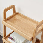 3-Tier Beech Wood Shoe Rack - Premium Storage Organizer