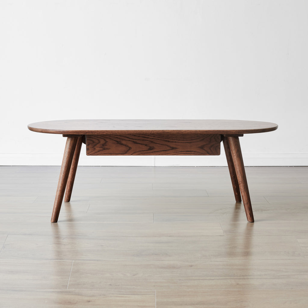 Capsule Centre Table - Solid Wood Coffee Table with Drawers