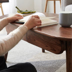 Capsule Centre Table - Solid Wood Coffee Table with Drawers