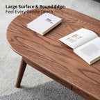 Capsule Centre Table - Solid Wood Coffee Table with Drawers