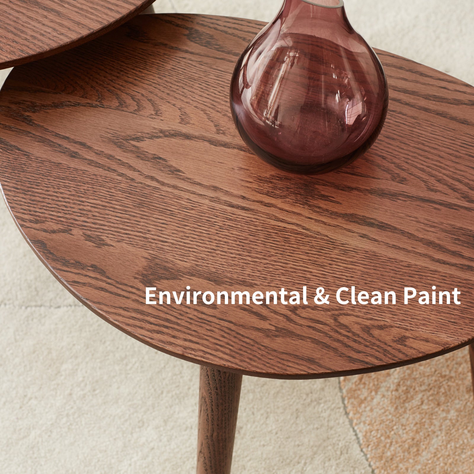 Single Center Table Low Table - 100% Solid Wood