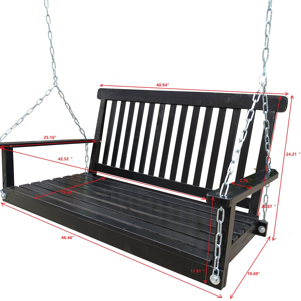 Front Porch Swing with Armrests