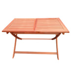 Foldable Patio Dining Set with 4 Chairs and 1 Table