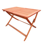 Foldable Patio Dining Set with 4 Chairs and 1 Table