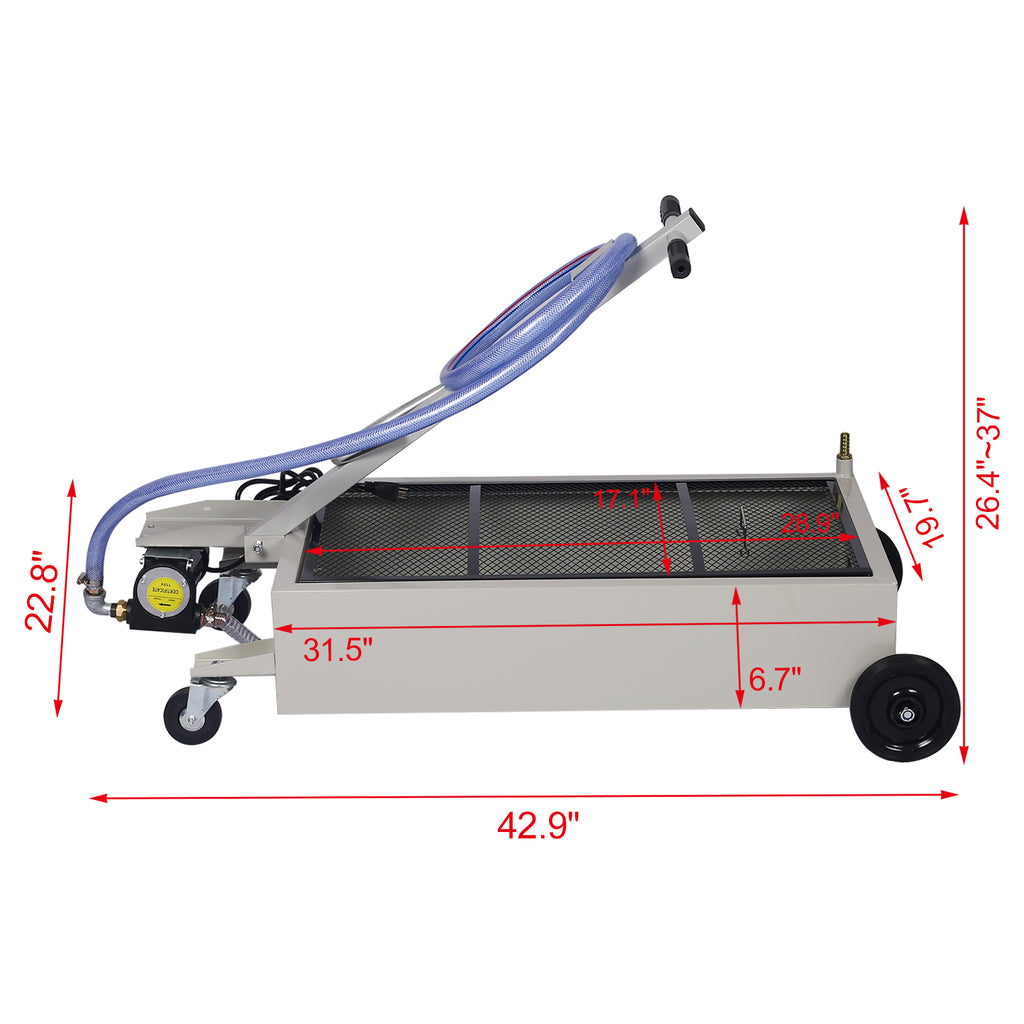 20-Gallon Low-Profile Oil Drain with Pump