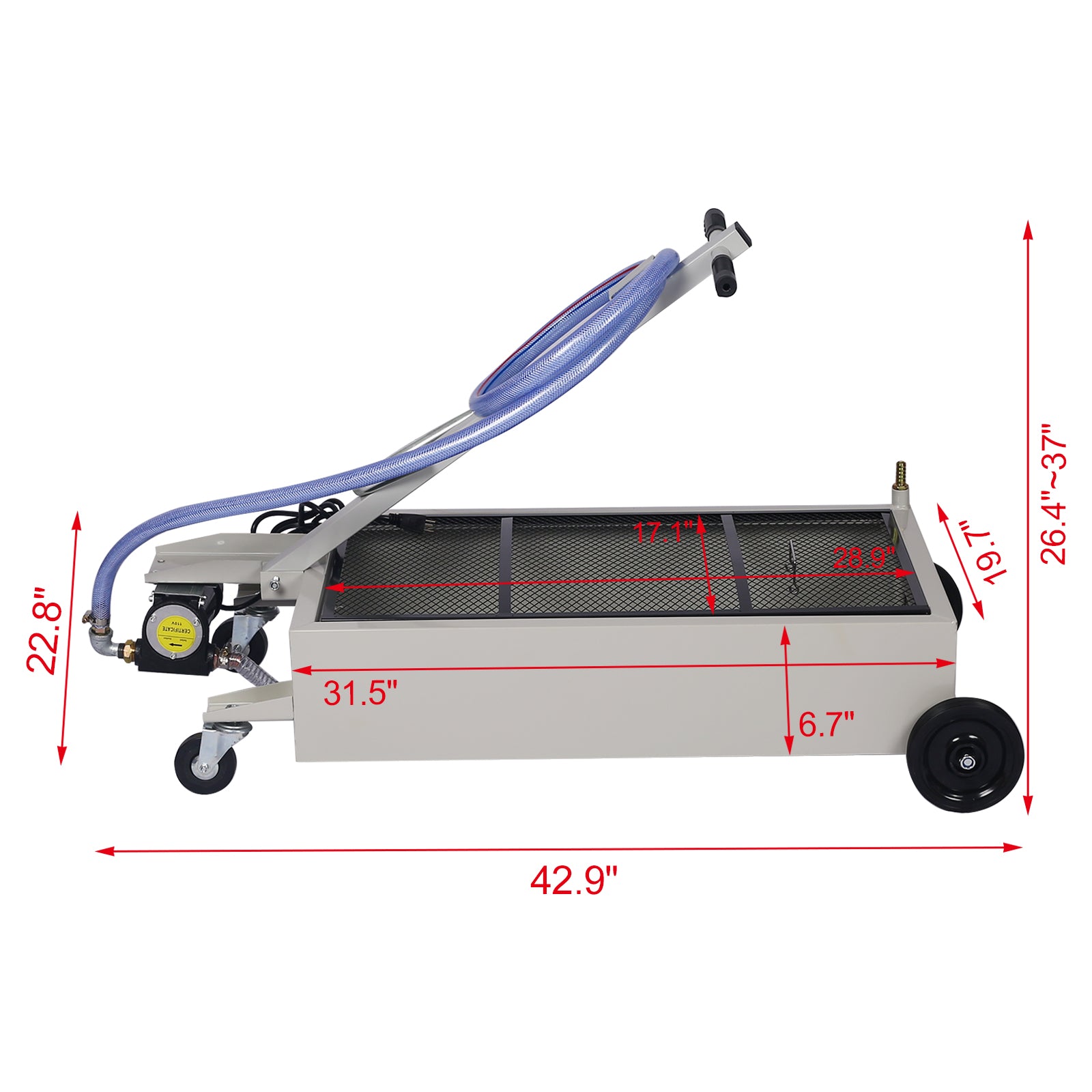 20-Gallon Low-Profile Oil Drain with Pump