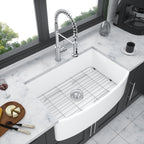 White Farmhouse Sink - 33 x 19 x 10 Inch