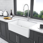 White Farmhouse Sink - 30 x 20 x 10 Inch Kitchen Sink