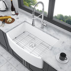 White Farmhouse Sink - 33 x 19 x 10 Inch