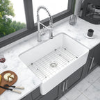 White Farmhouse Sink - 30 x 20 x 10 Inch Kitchen Sink
