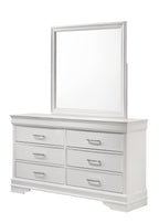 Modern 6 Drawer Dresser in White