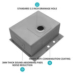 Stainless Steel Drop In Kitchen Sink - 25 x 22 x 10 Inch