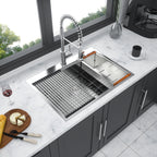 30 Drop Kitchen Sink - 30 x 22 x 10 Inch Kitchen Sink Drop-in Topmount Single Bowl