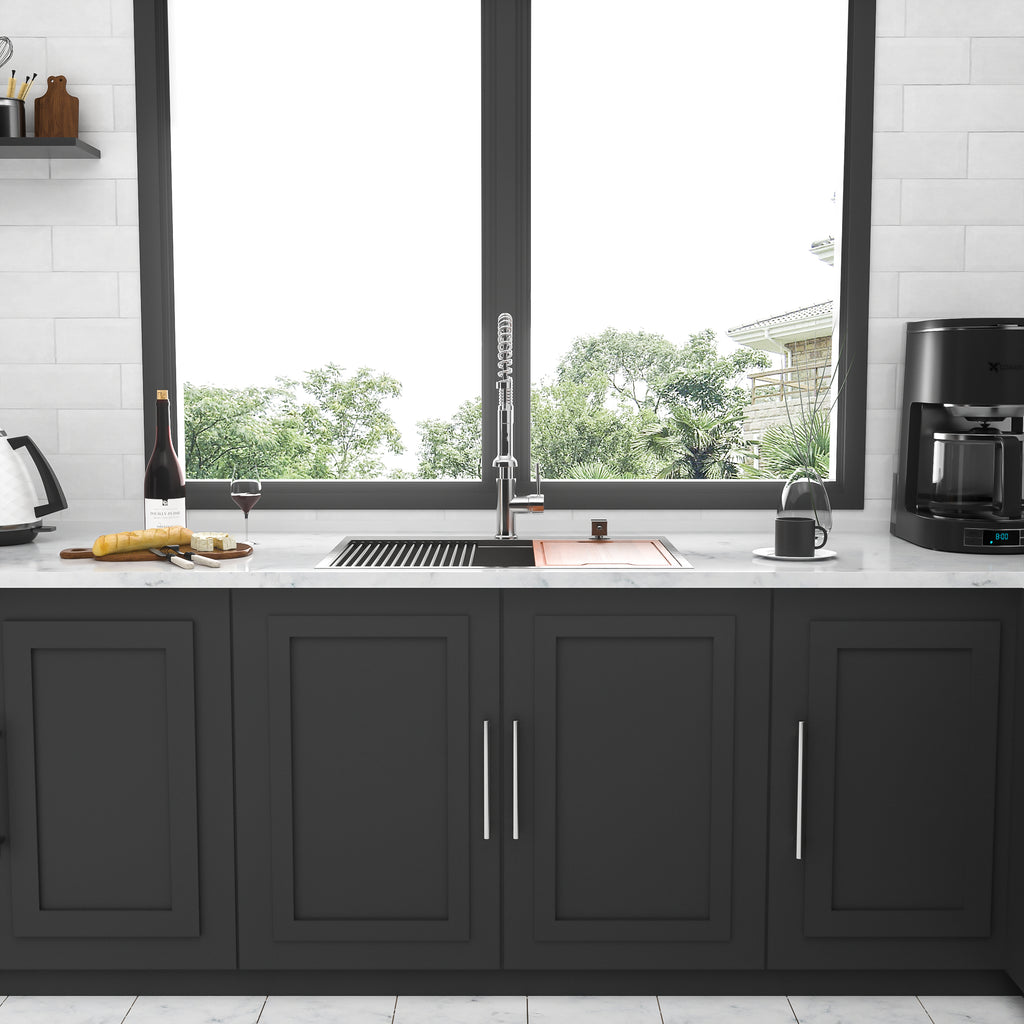 30 Drop Kitchen Sink - 30 x 22 x 10 Inch Kitchen Sink Drop-in Topmount Single Bowl