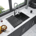 33 x 22 x 10 Inch Kitchen Sink Drop In Gunmetal