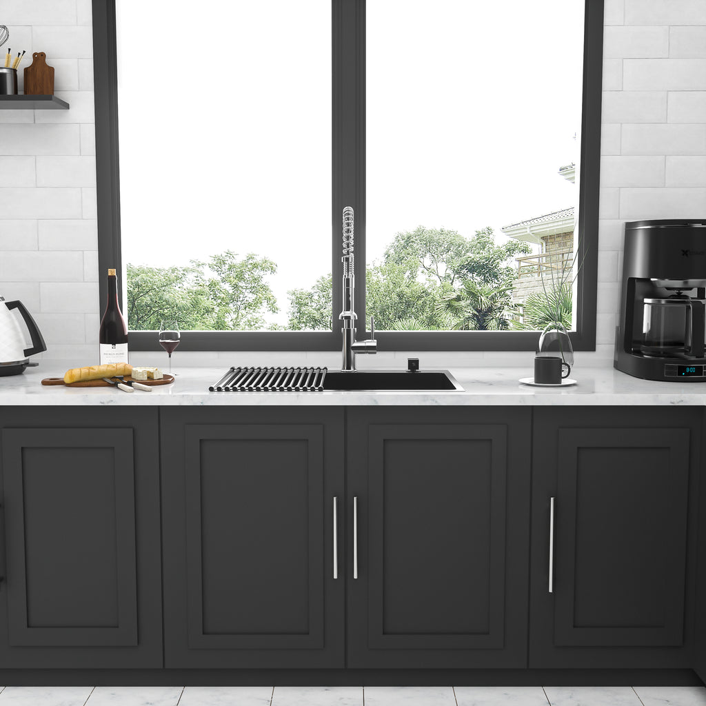 33 x 22 x 10 Inch Kitchen Sink Drop In Gunmetal