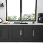 33 x 22 x 10 Inch Kitchen Sink Drop In Gunmetal