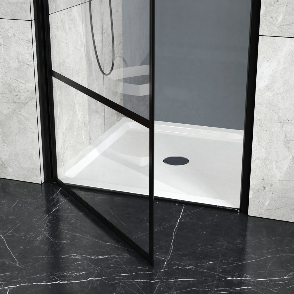 Goodyo 36x36 in Shower Base, Centered Drain Single-Threshold Shower Pan