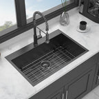 30 x 22 x 9 Inch Drop In Kitchen Sink - Topmount Gunmetal