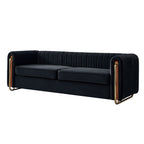 Contemporary Velvet Sofa Couch 84.25''W for Living Room