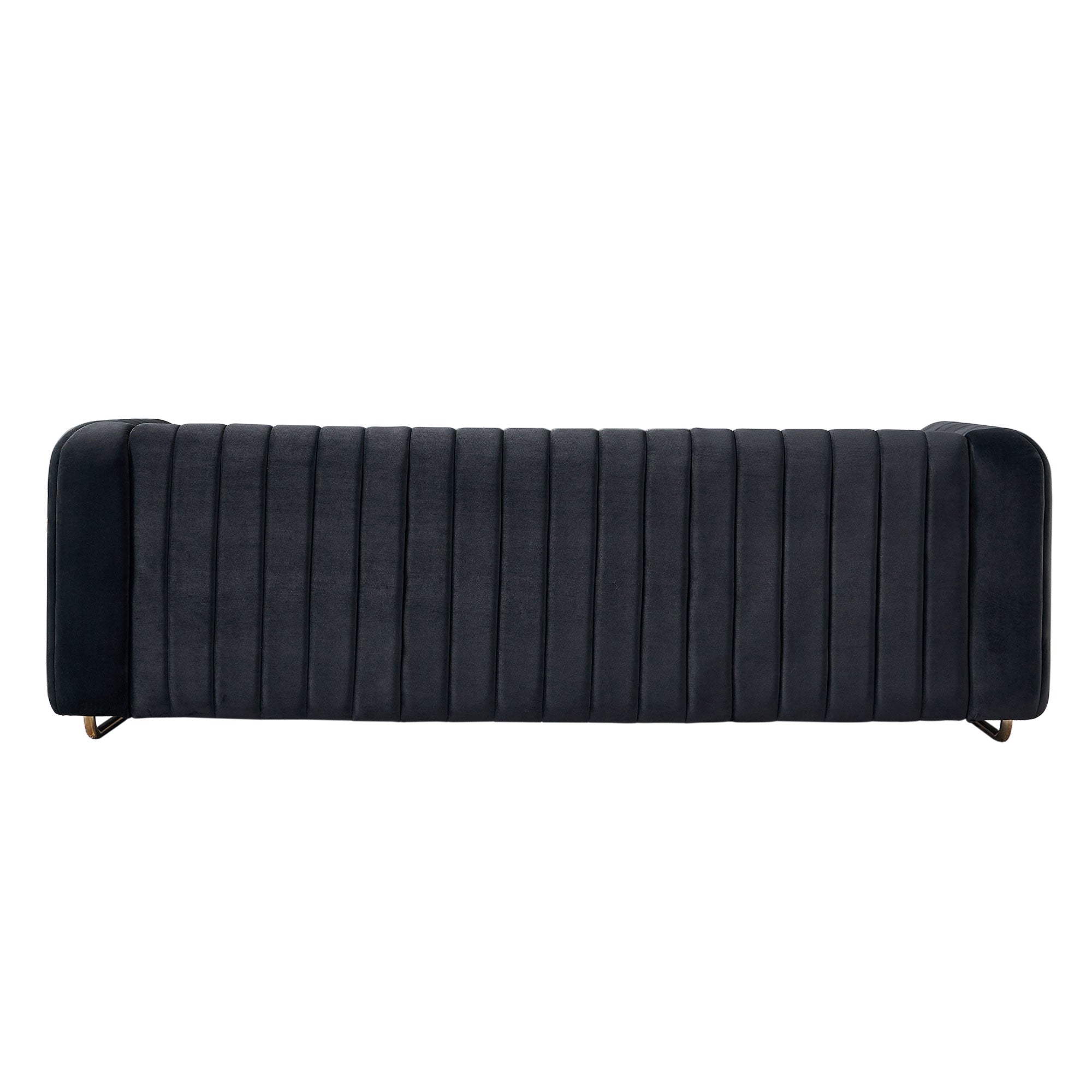 Contemporary Velvet Sofa Couch 84.25''W for Living Room