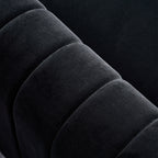 Contemporary Velvet Sofa Couch 84.25''W for Living Room