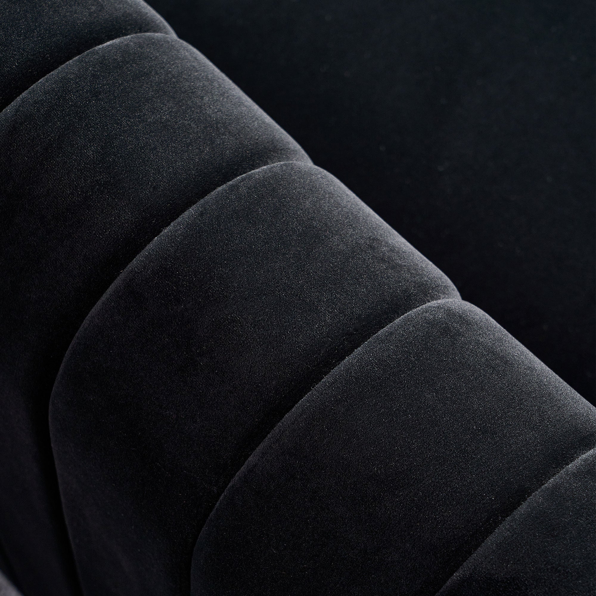 Contemporary Velvet Sofa Couch 84.25''W for Living Room