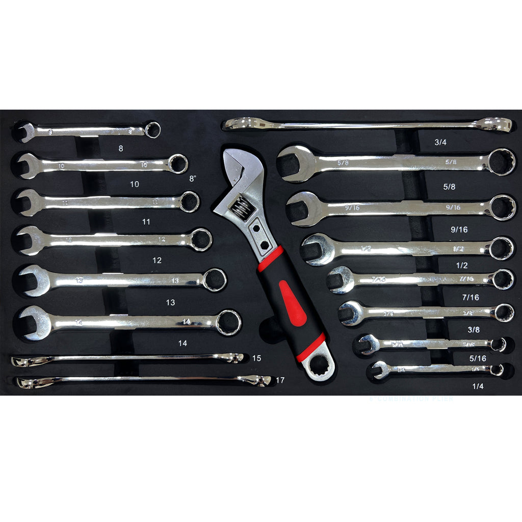20'' Portable 3-Drawer Steel Toolbox