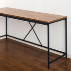 Olympus Wood and Metal Corner Desk in Acacia