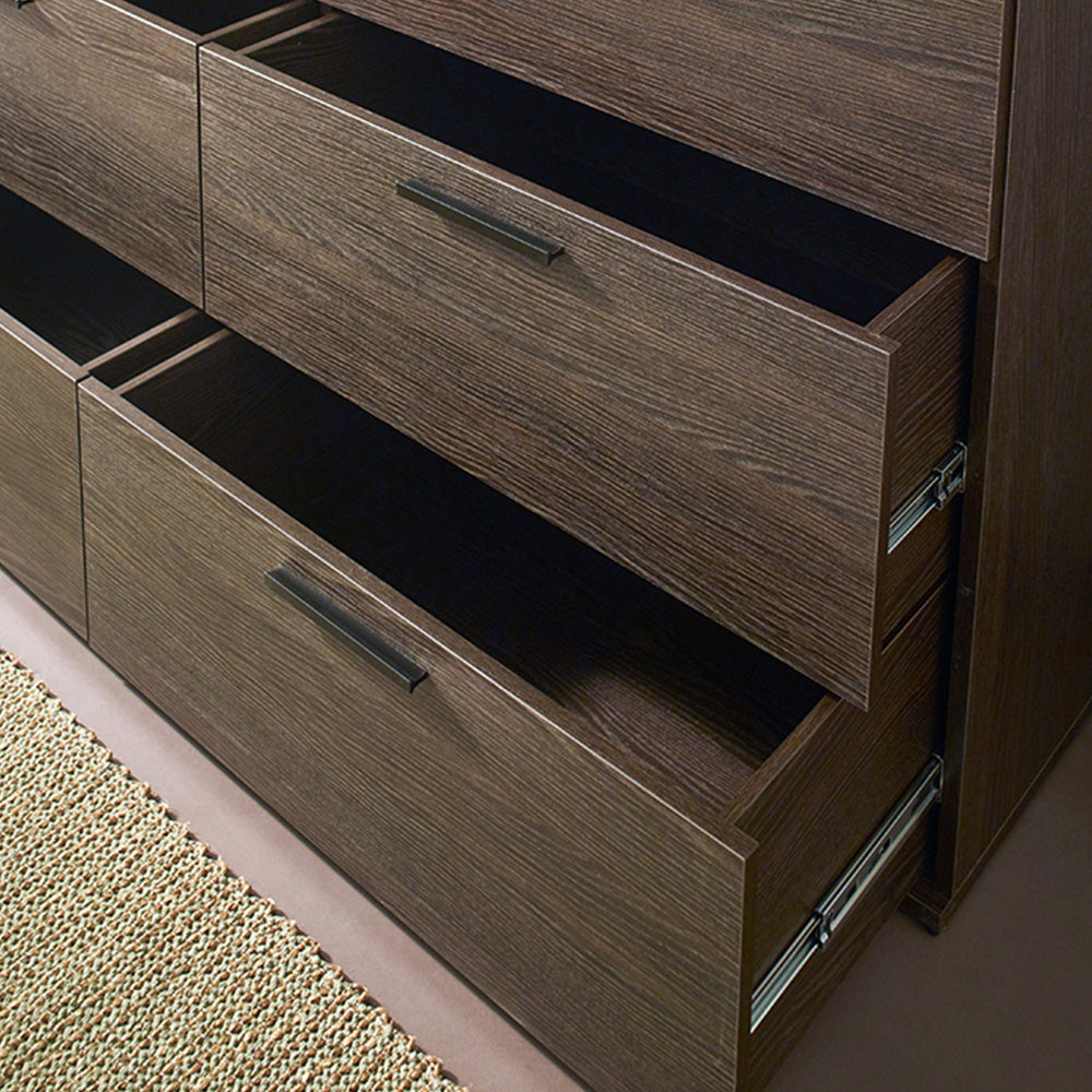 Morgan Farmhouse Six-Drawer Jumbo Dresser