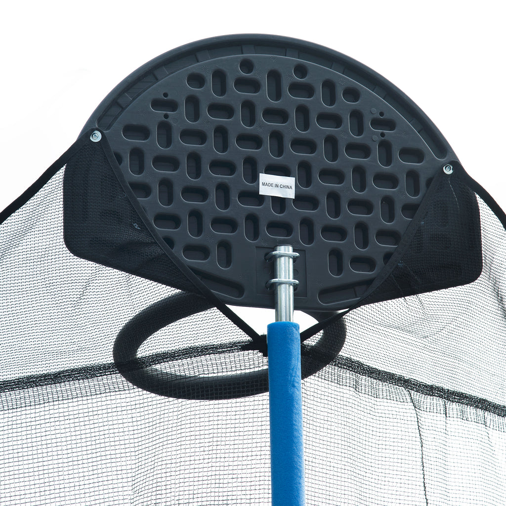 14FT Trampoline for Adults & Kids with Basketball Hoop