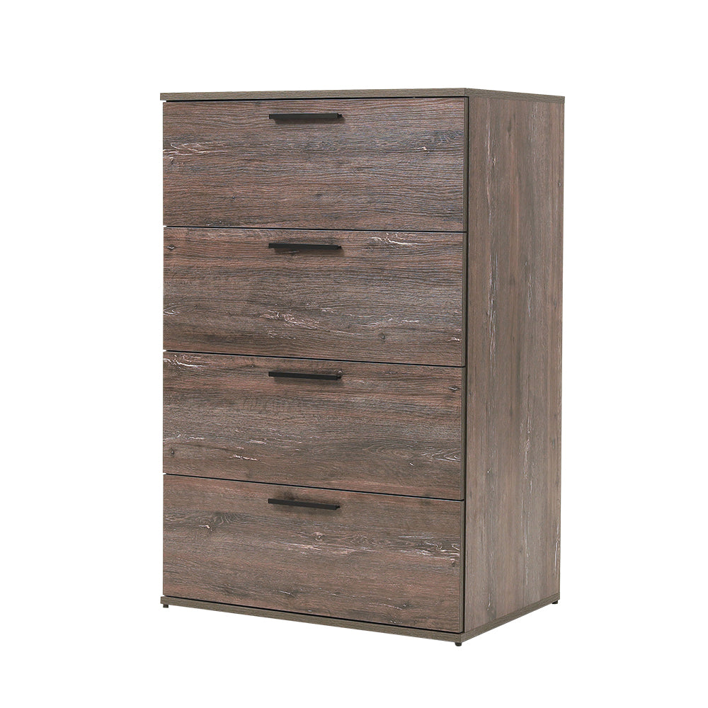 Oliver Farmhouse Four-Drawer Jumbo Chest in Rustic