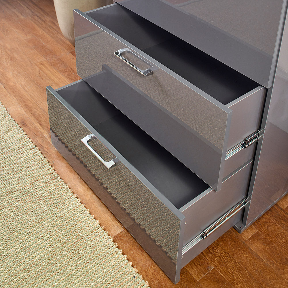 Bliss Glossy Four-Drawer Jumbo Chest