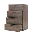 Oliver Farmhouse Four-Drawer Jumbo Chest in Rustic