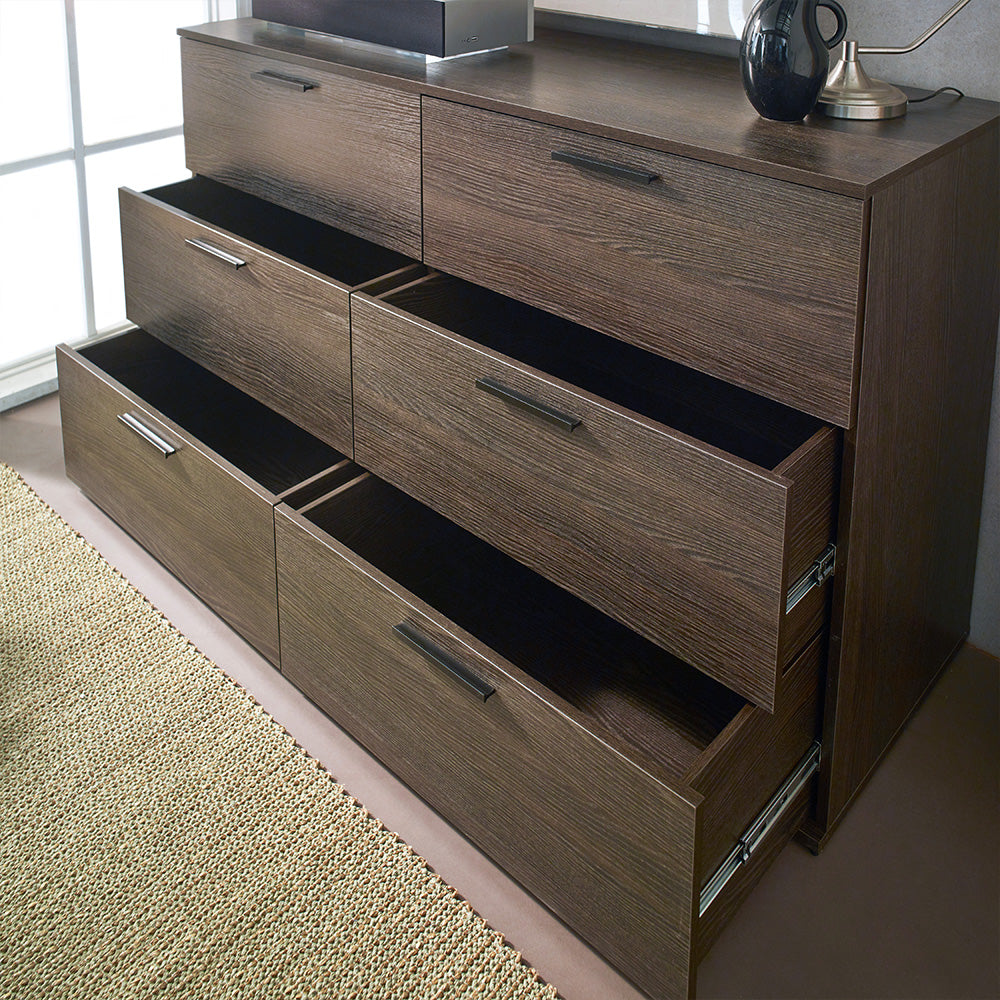 Morgan Farmhouse Six-Drawer Jumbo Dresser