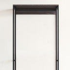 Monica Wood and Metal Walk-in Closet with One Drawer in Rustic